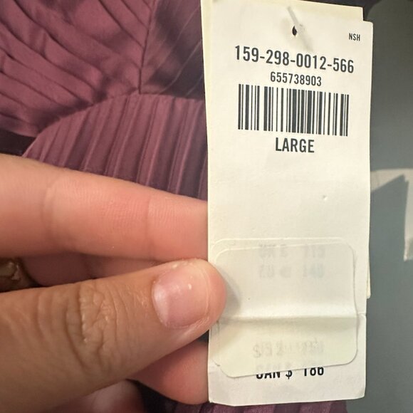 Fitch Cocktail Dress Abercrombie Cut Out, Maroon - Picture 5 of 8